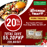 Bundle 2 Frozen Pork Sisig 250g